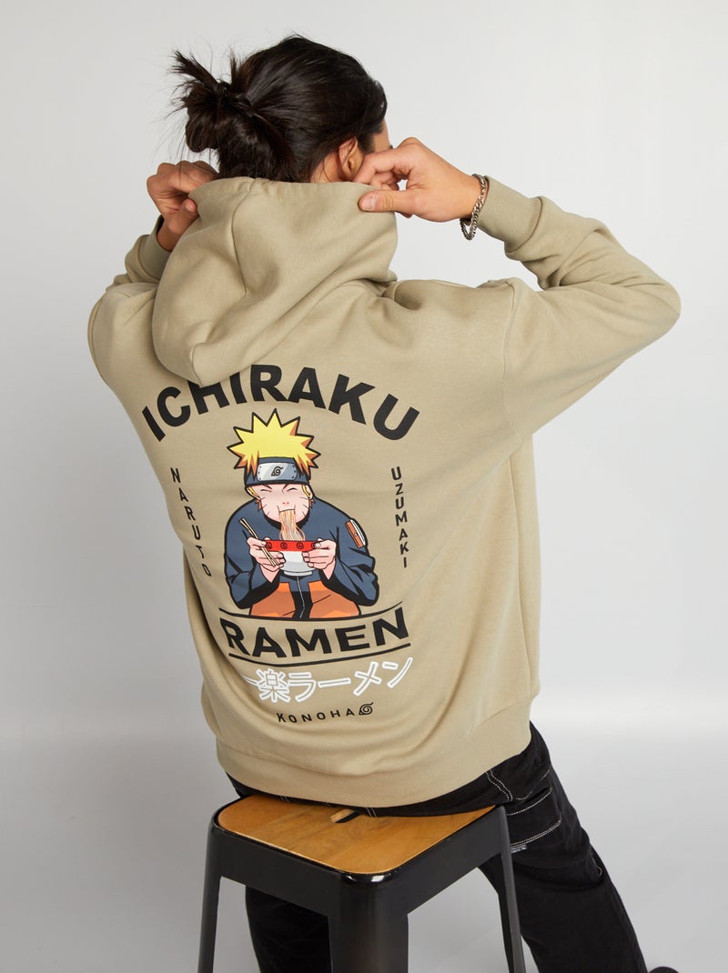 Sweatshirt com capuz 'Naruto' BEGE - Kiabi