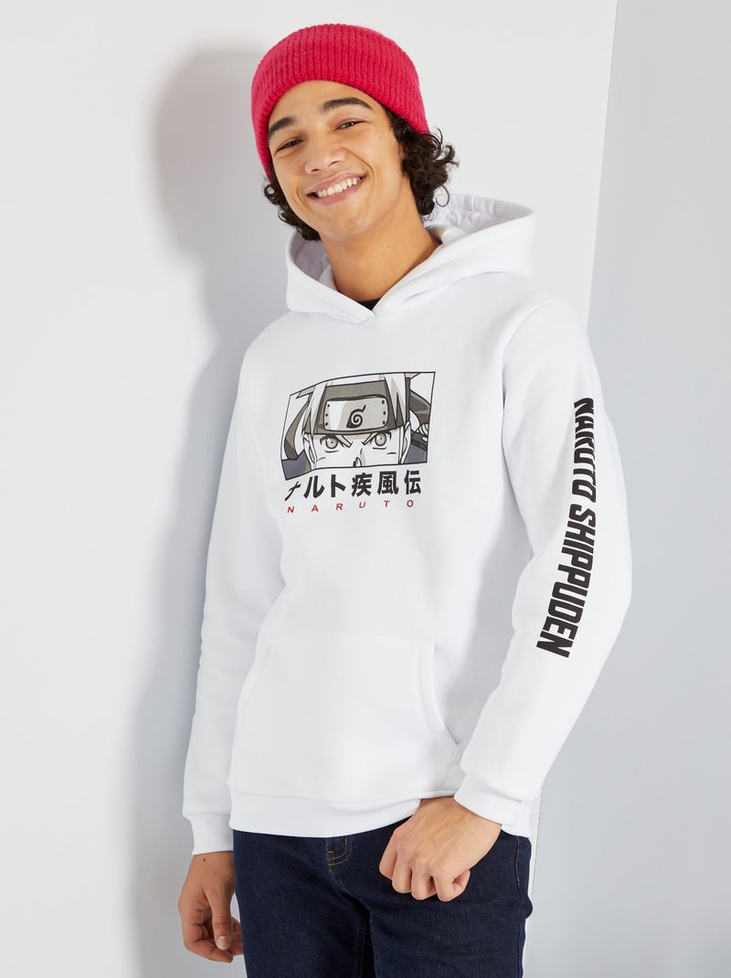 Sweatshirt com capuz 'Naruto' BRANCO - Kiabi