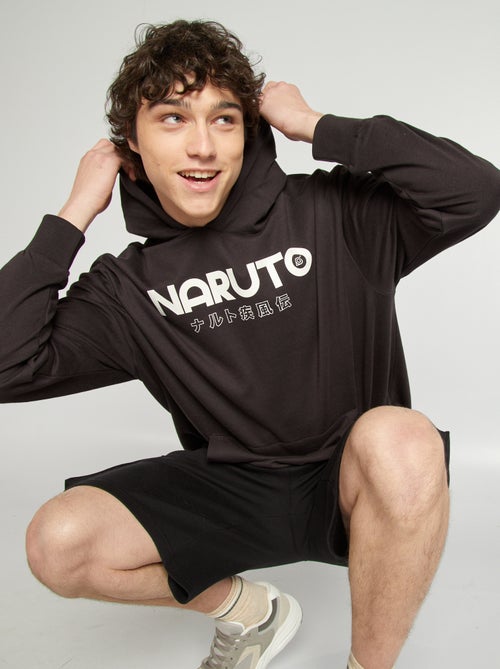 Sweatshirt com capuz 'Naruto' com estampado frente e verso - Kiabi