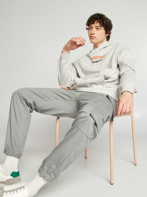 Sweatshirt com capuz 'Naruto' em moletão cardado - Kiabi