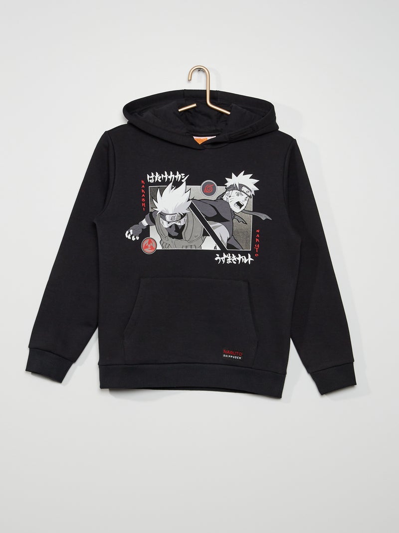 Sweatshirt com capuz 'Naruto' Preto - Kiabi