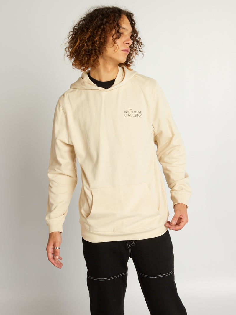 Sweatshirt com capuz 'National Gallery' BEGE - Kiabi
