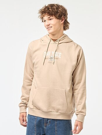 Sweatshirt com capuz 'One Piece' com estampado frente/verso