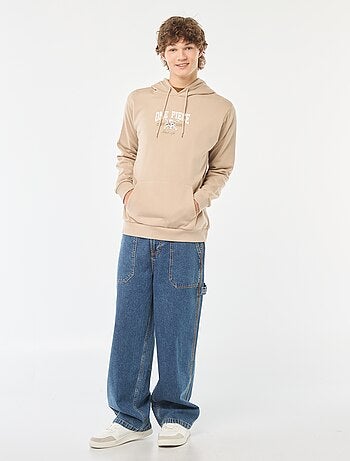 Sweatshirt com capuz 'One Piece' com estampado frente/verso