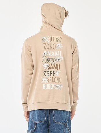 Sweatshirt com capuz 'One Piece' com estampado frente/verso