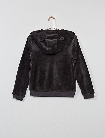 Sweatshirt com capuz 'orelhas' em polar suave - Kiabi