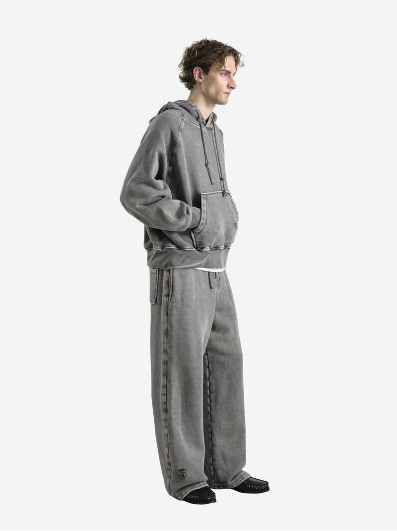 Sweatshirt com capuz oversized com bolso giesto Cáqui - Kiabi
