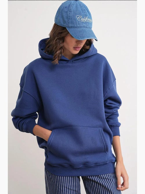 Sweatshirt com capuz oversized com bolso mixray - Kiabi Sweatshirt com capuz oversized com bolso mixray - Kiabi