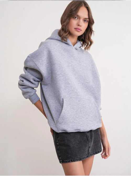 Sweatshirt com capuz oversized com bolso mixray - Kiabi