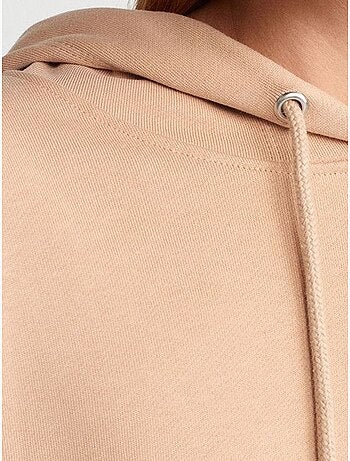 Sweatshirt com capuz oversized em algodão com racha dilvin