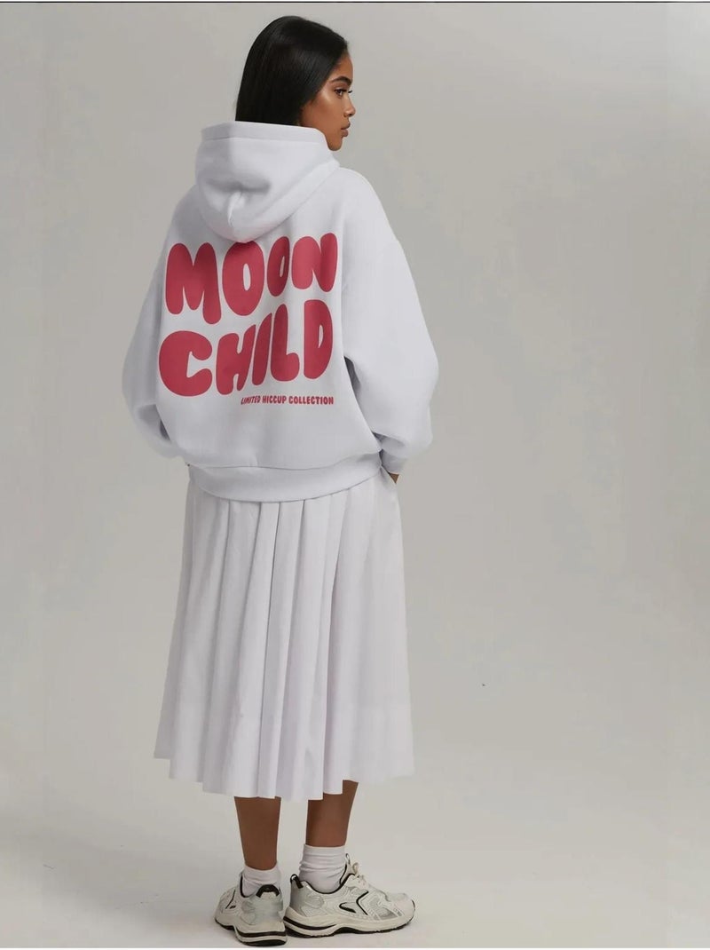 Sweatshirt com capuz oversized estampada hiccup Branco sujo - Kiabi