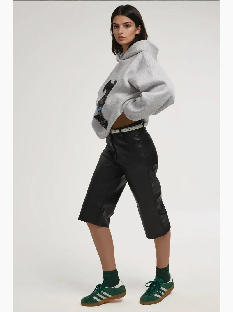Sweatshirt com capuz oversized estampada hiccup Cinza - Kiabi