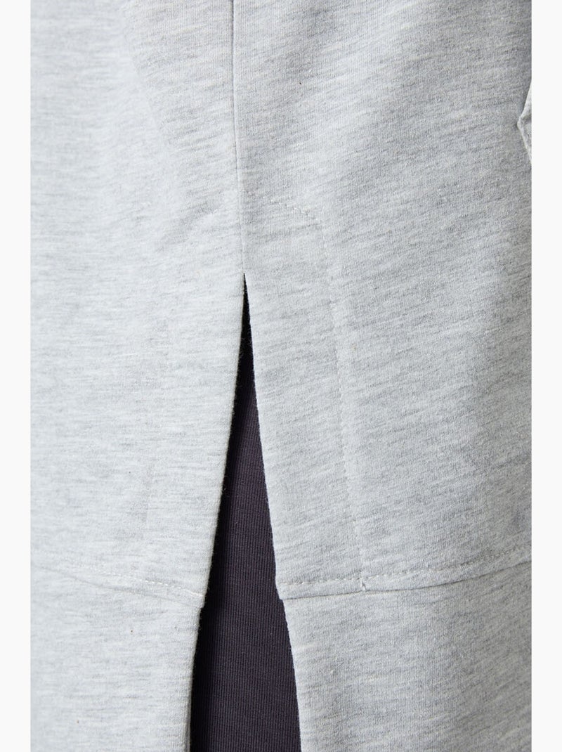 Sweatshirt com capuz oversized estampada tommy Cinza claro - Kiabi