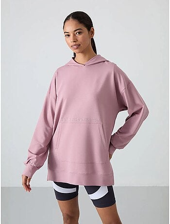 Sweatshirt com capuz oversized estampada tommy