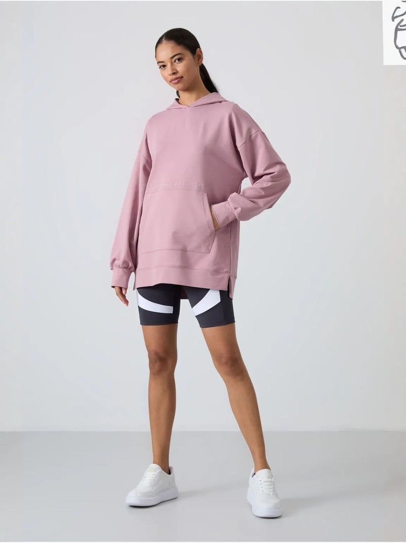 Sweatshirt com capuz oversized estampada tommy Malva - Kiabi