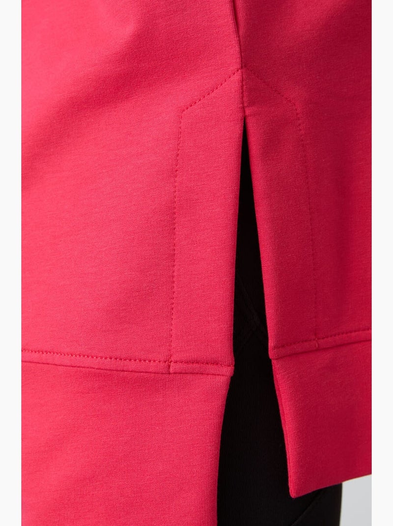 Sweatshirt com capuz oversized estampada tommy Rosa-fluo/Solinotes - Kiabi