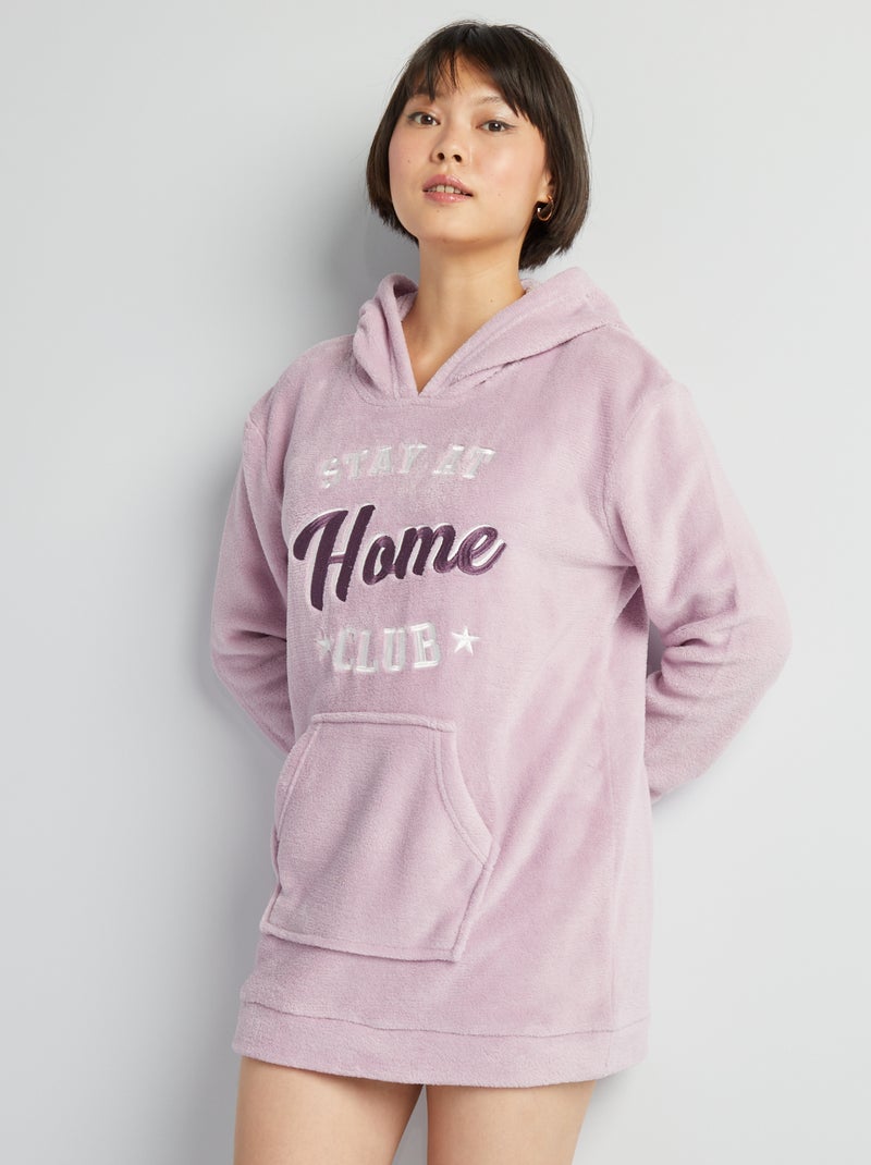 Sweatshirt com capuz para a noite ROSA - Kiabi