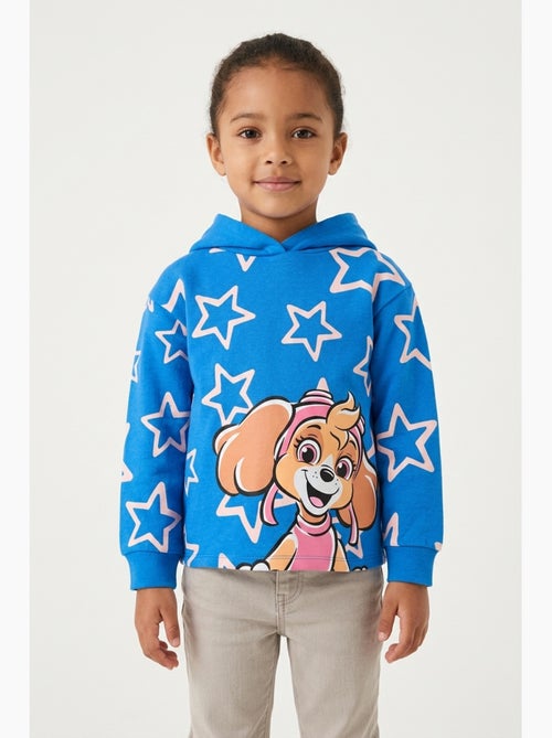 Sweatshirt com capuz paw patrol azul menina | licença oficial - Kiabi