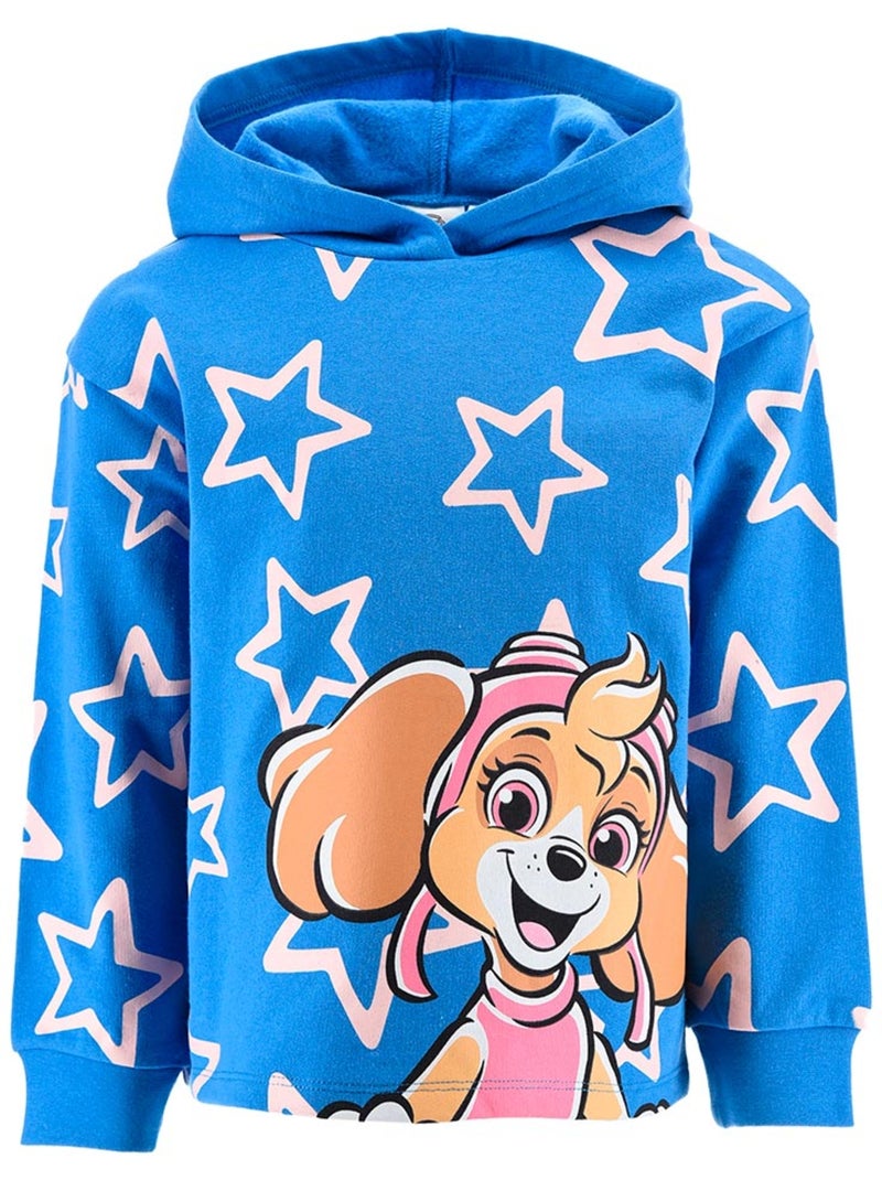 Sweatshirt com capuz paw patrol azul menina | licença oficial Azul - Kiabi