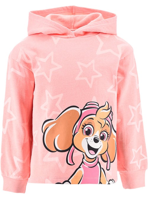 Sweatshirt com capuz paw patrol rosa menina | licença oficial - Kiabi