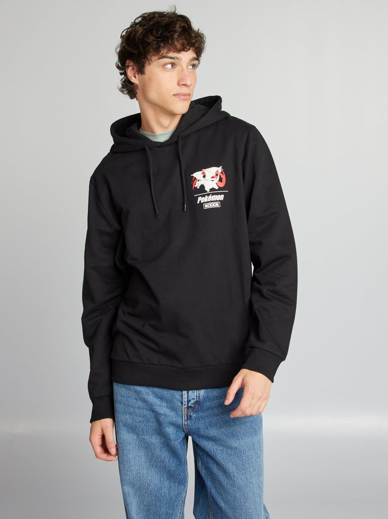 Sweatshirt com capuz 'Pokémon' Preto - Kiabi