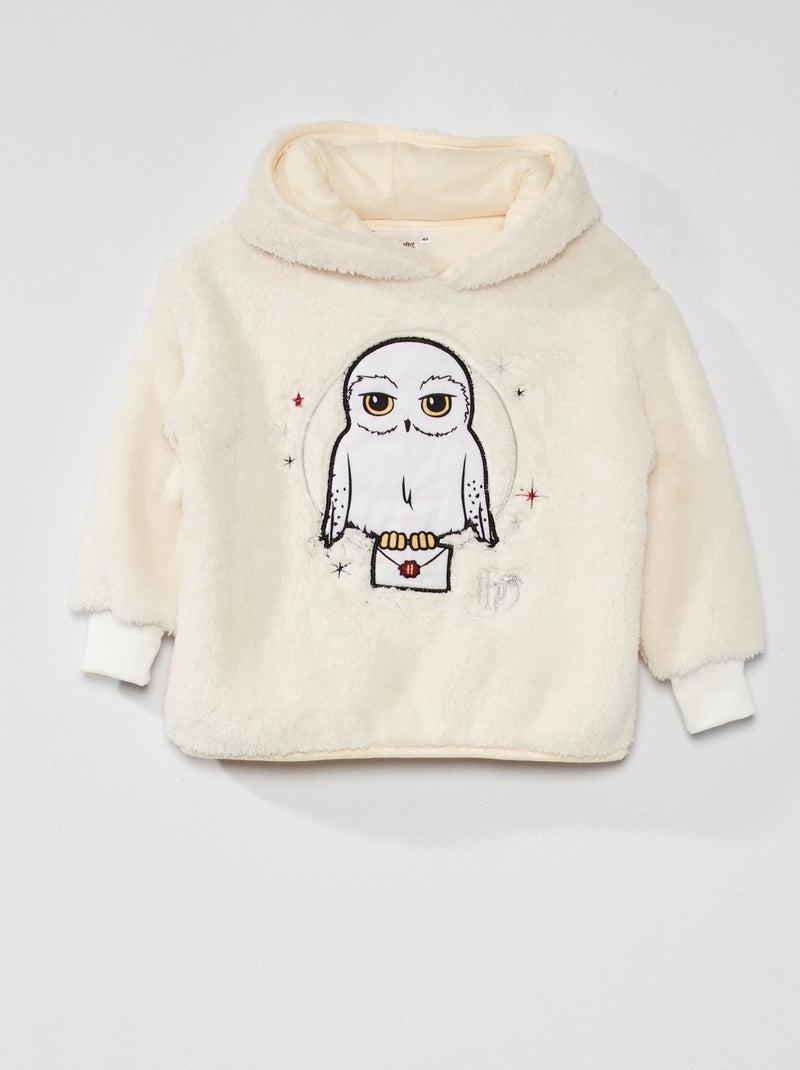 Sweatshirt com capuz polar 'Harry Potter' Ecru - Kiabi
