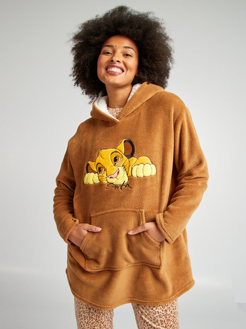 Sweatshirt com capuz polar 'O Rei Leão' CASTANHO - Kiabi