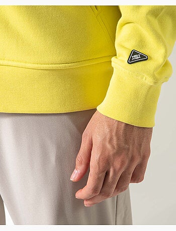 Sweatshirt com capuz relax amarelo