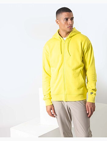 Sweatshirt com capuz relax amarelo
