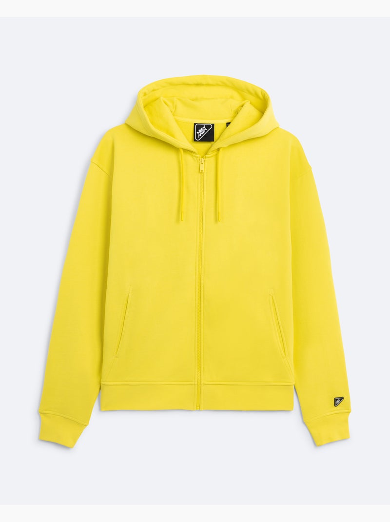 Sweatshirt com capuz relax amarelo Amarelo - Kiabi