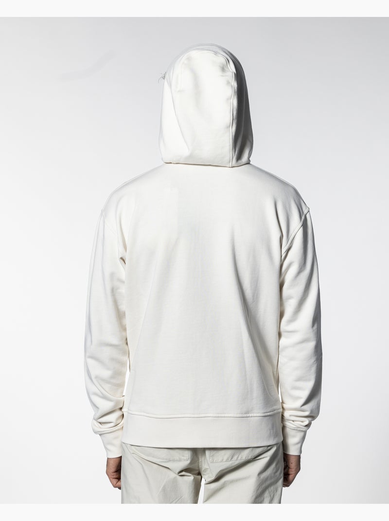 Sweatshirt com capuz relax cru Ecru - Kiabi