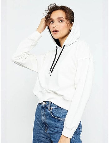 Sweatshirt com capuz relaxed com detalhe de atilho tommy