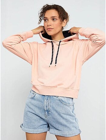 Sweatshirt com capuz relaxed com detalhe de atilho tommy
