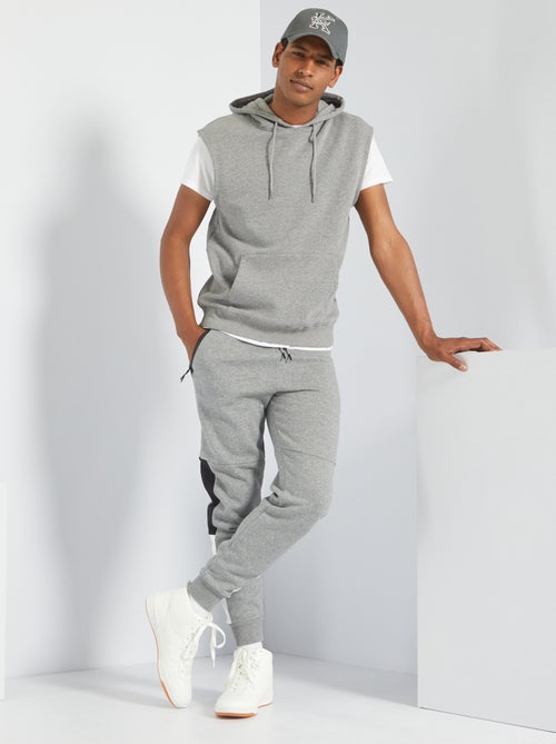 Sweatshirt com capuz sem mangas - Kiabi