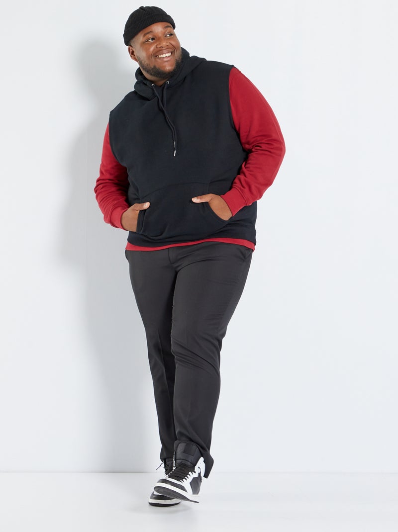 Sweatshirt com capuz sem mangas Preto - Kiabi