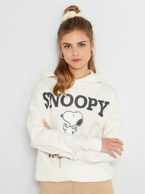 Sweatshirt com capuz 'Snoopy' - Kiabi