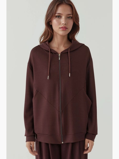 Sweatshirt com capuz soft-touch com fecho de correr integral hiccup - Kiabi Sweatshirt com capuz soft-touch com fecho de correr integral hiccup - Kiabi