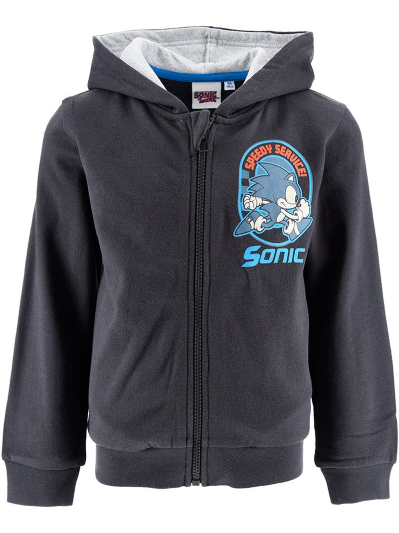 Sweatshirt com capuz sonic cinzento menino | licença oficial Cinza - Kiabi