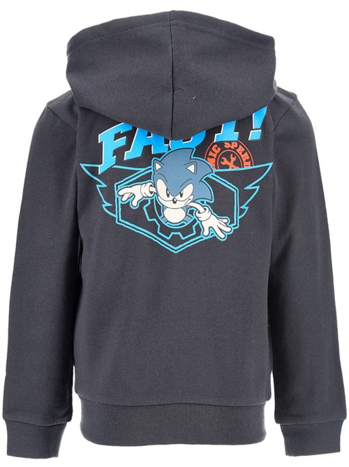 Sweatshirt com capuz sonic cinzento menino | licença oficial - Kiabi Sweatshirt com capuz sonic cinzento menino | licença oficial - Kiabi