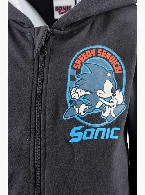 Sweatshirt com capuz sonic cinzento menino | licença oficial - Kiabi Sweatshirt com capuz sonic cinzento menino | licença oficial - Kiabi