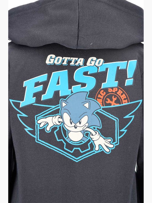 Sweatshirt com capuz sonic cinzento menino | licença oficial - Kiabi Sweatshirt com capuz sonic cinzento menino | licença oficial - Kiabi