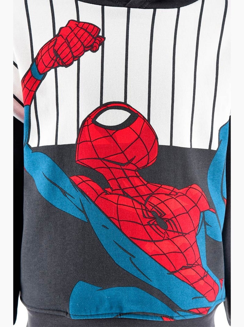 Sweatshirt com capuz spider-man cinzento menino | licença oficial Cinza - Kiabi