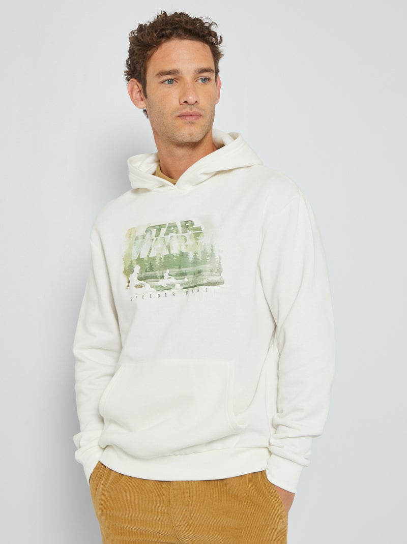 Sweatshirt com capuz 'Star Wars' BRANCO - Kiabi