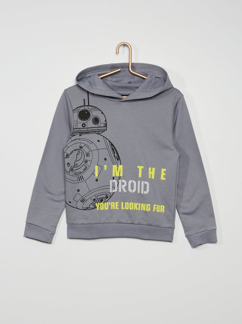 Sweatshirt com capuz 'Star Wars' CINZA - Kiabi