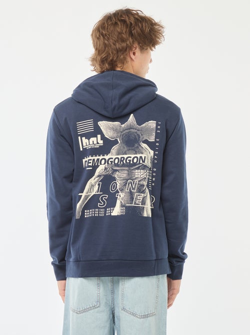 Sweatshirt com capuz 'Stranger Things' com estampado frente/verso - Kiabi