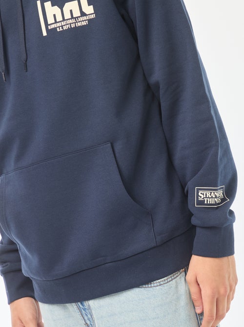 Sweatshirt com capuz 'Stranger Things' com estampado frente/verso - Kiabi