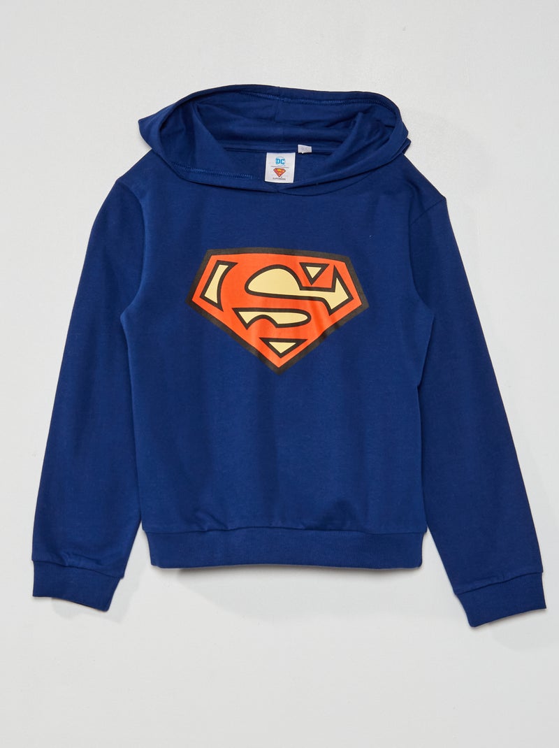 Sweatshirt com capuz 'Super-homem' 'DC Comics' Azul Marinho - Kiabi