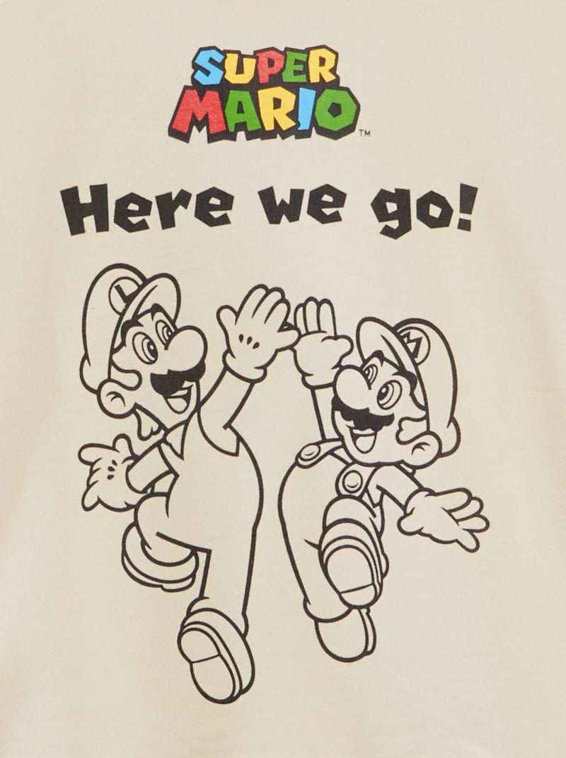 Sweatshirt com capuz 'Super Mário' CINZA - Kiabi