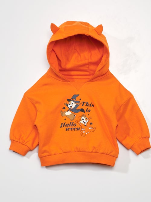 Sweatshirt com capuz 'Tico e Teco'  - Halloween - Kiabi