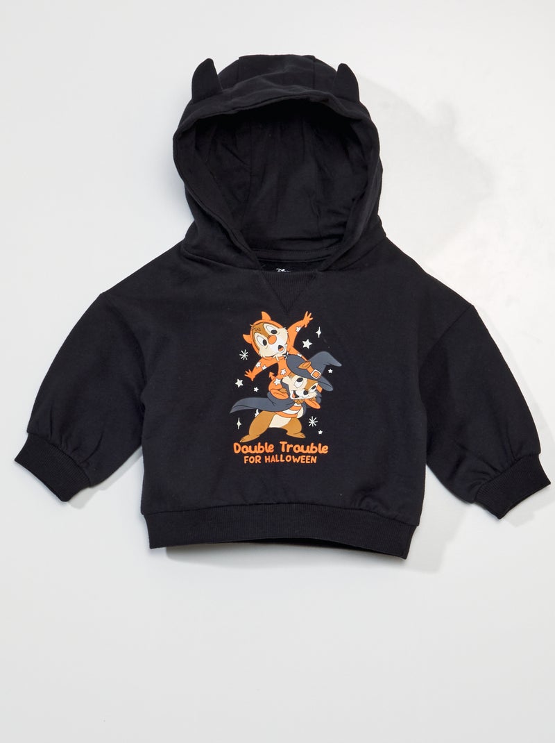 Sweatshirt com capuz 'Tico e Teco' da 'Disney' - Halloween PRETO - Kiabi
